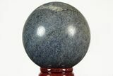 Polished Dumortierite Sphere - Madagascar #215581-1